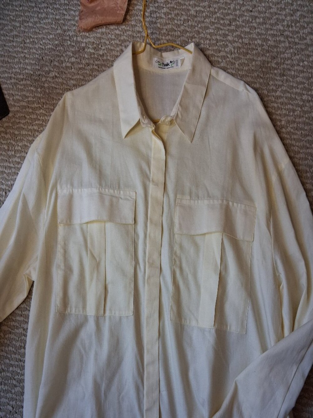Twik organic cotton oversized shirt L